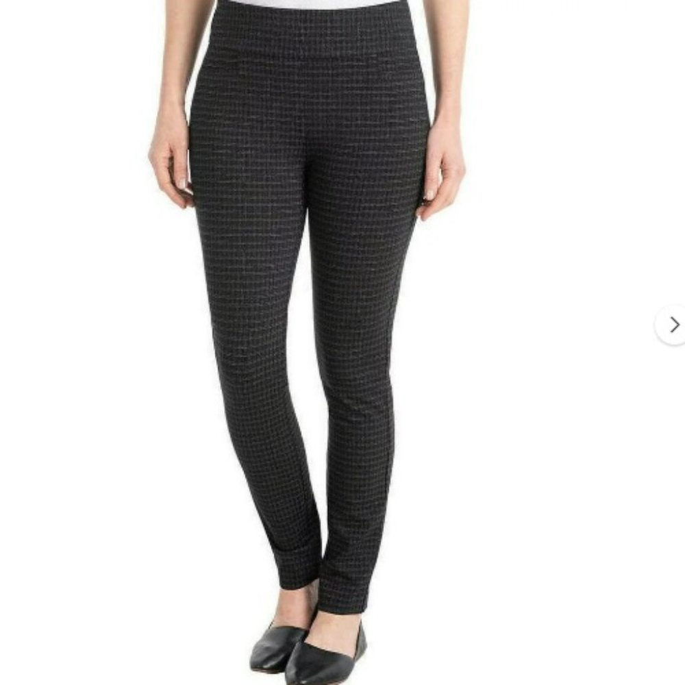 Dalia BLACK STONE Pull-On Ponte Built-in Tummy Control Pants